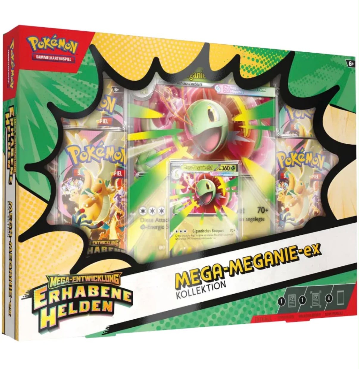 Pokemon TCG - Mega-Entwicklung 02.5: Erhabene Helden Mega-Meganie EX Kollektion - Deutsch