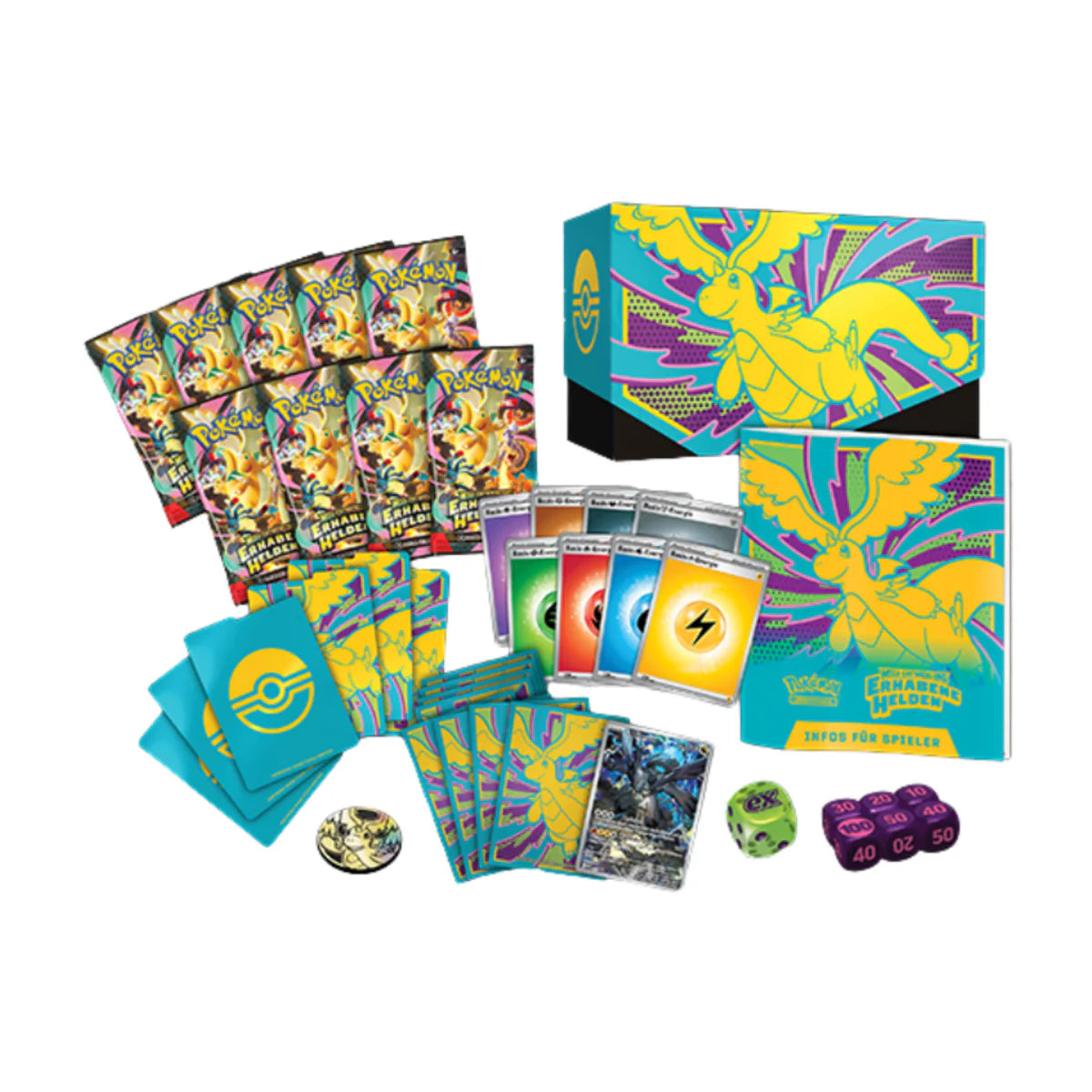 Pokémon Mega-Entwicklung Erhabene Helden Top Trainer Box Deutsch