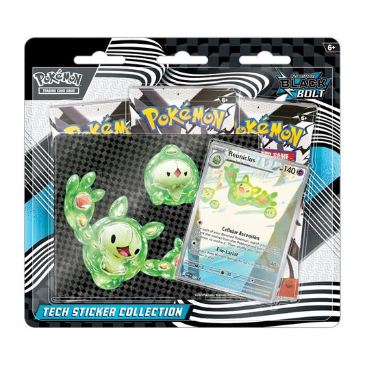 Pokemon TCG Scarlet & Violet SV10.5 White Flare Tech Sticker Blister Pack – 3 Packs (englisch)